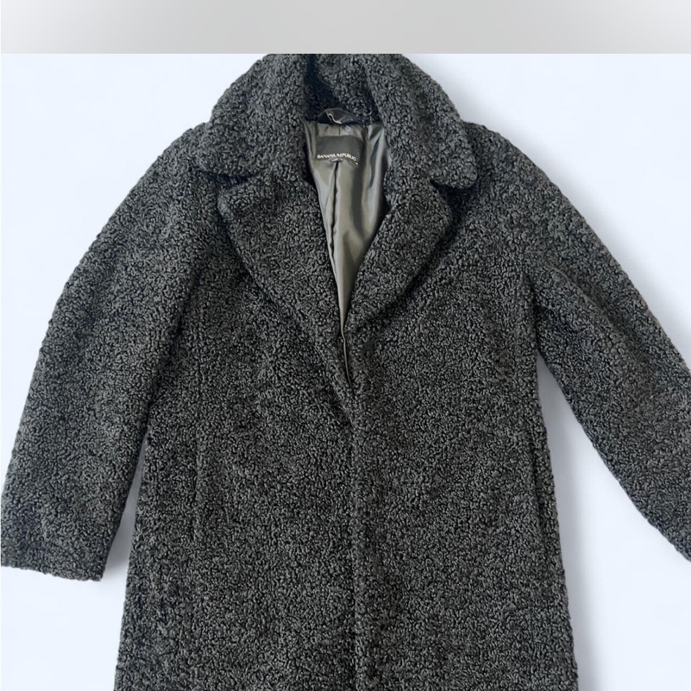 Banana Republic Black Teddy Coat